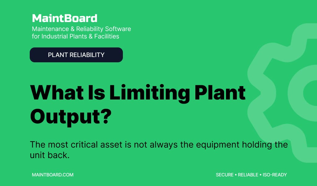 Thermal power plant showing critical equipment and operating systems that can limit plant generation
